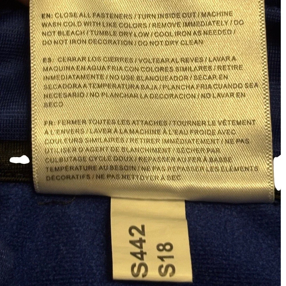 AND1 Boys Blue Black Track‎ Jacket Full Zip Athletic Size Large 10/12 ANB19BZS05